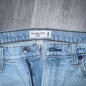 Abercrombie & Fitch Light Wash Low-Rise Jeans